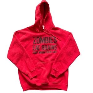 Zombies Eat Brains Sweatshirt Mens  Medium